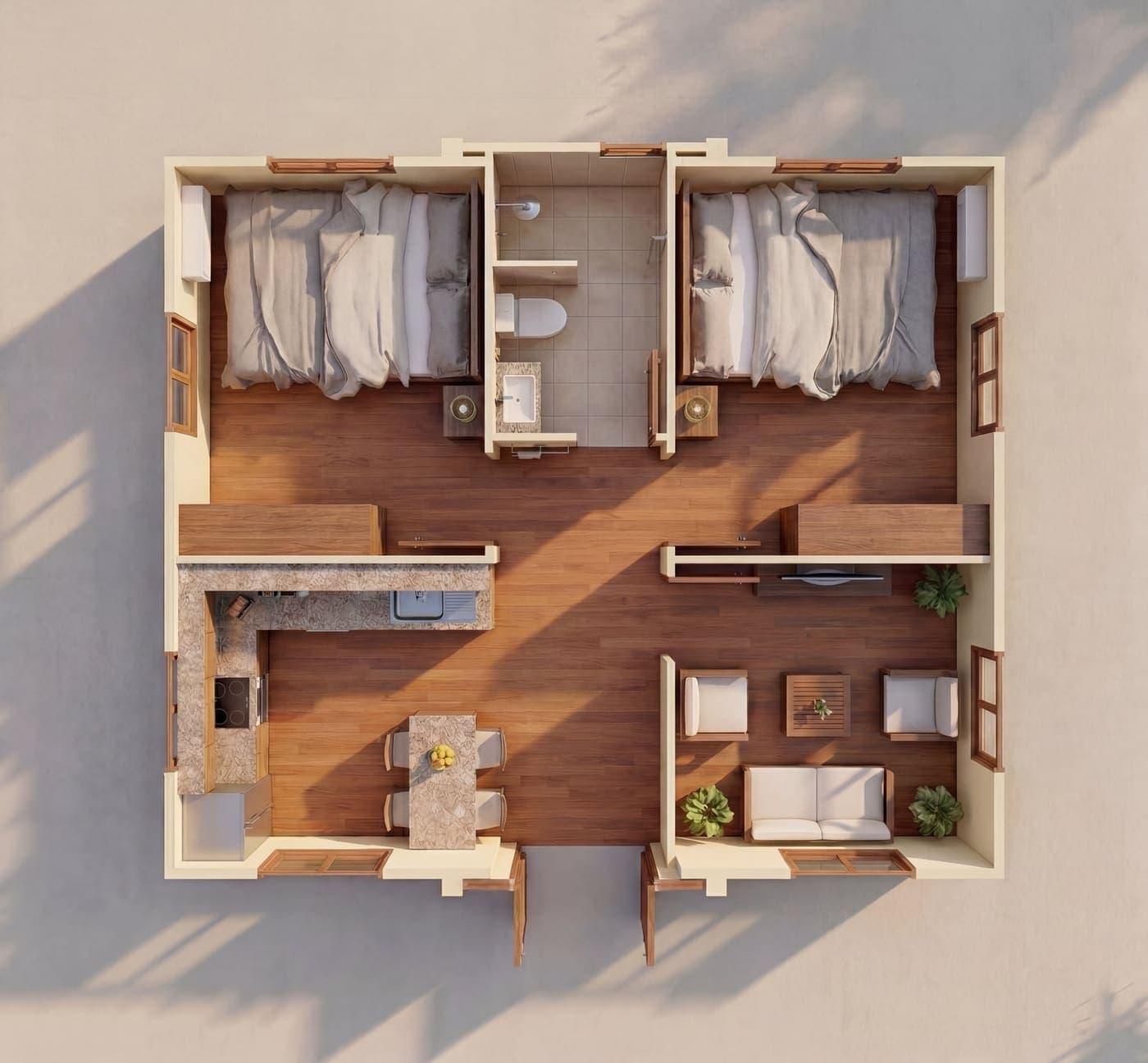 20ft KM-Pavilion — 2 Bed