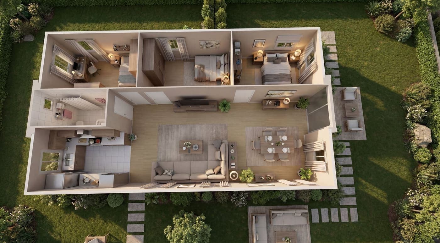 40ft KM-Expander — 3 Bed
