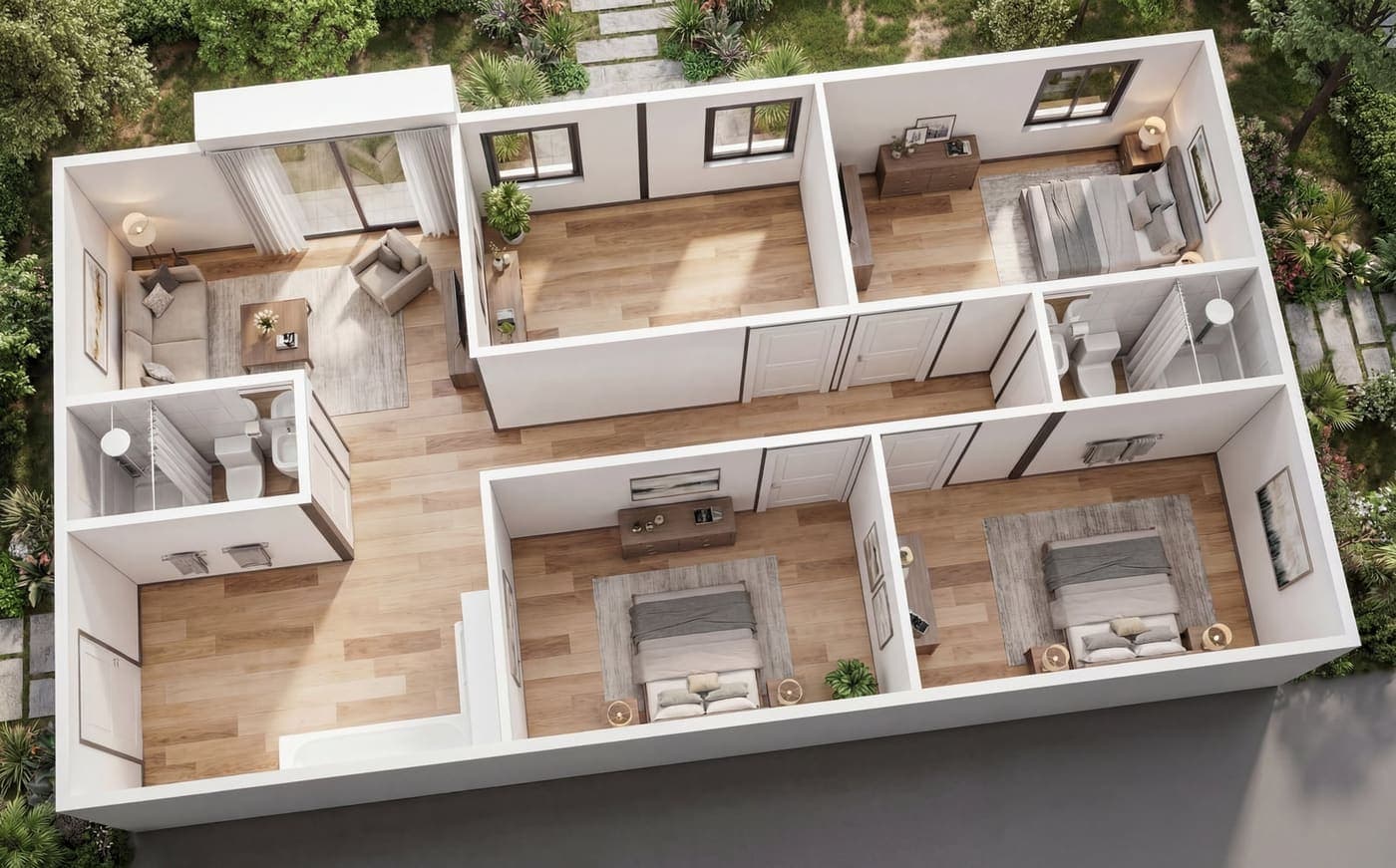 40ft KM-Expander — 4 Bed Premium